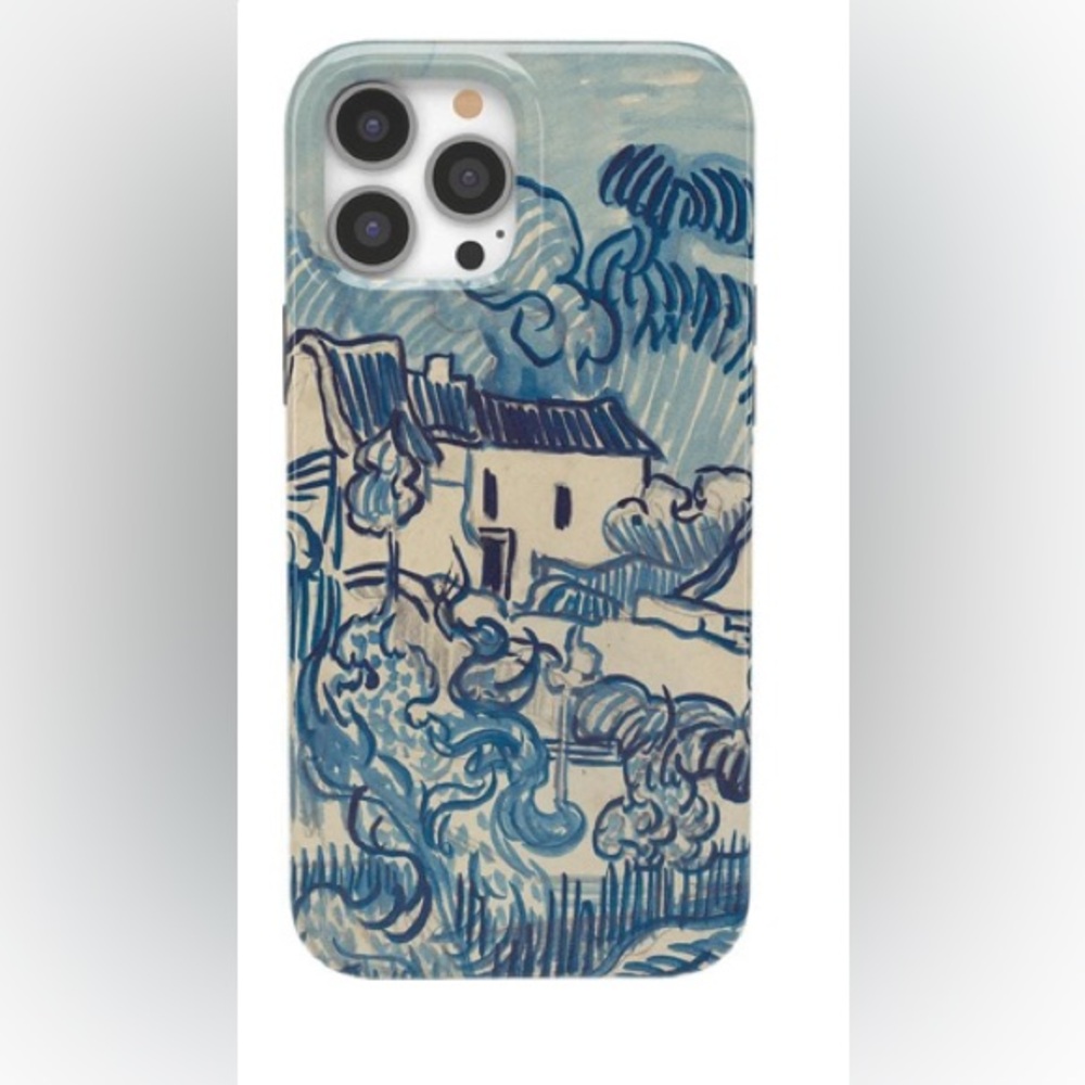 Sketching in Blues | Van Gogh Farmhouse Case for iPhone XS Max